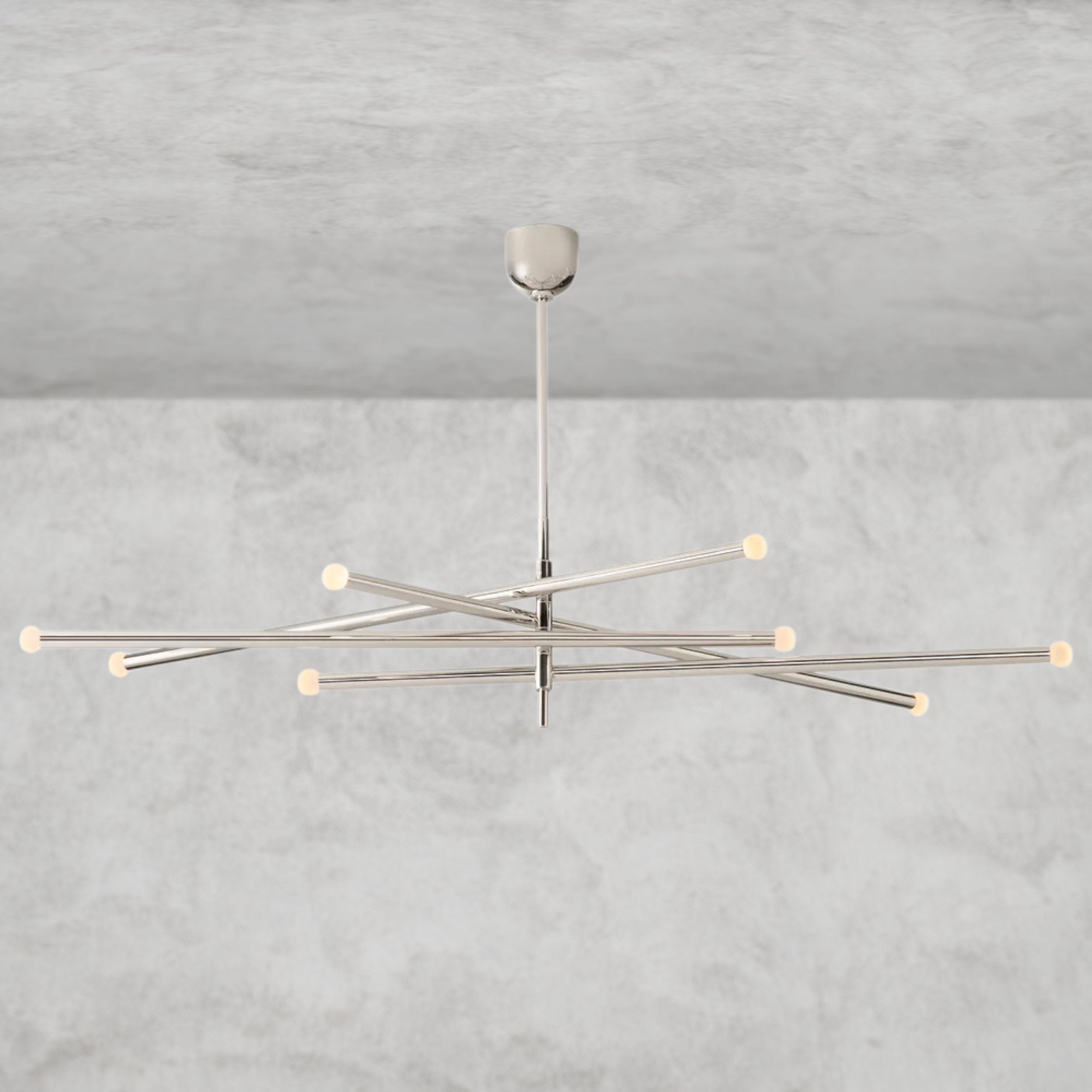 ROUSSEAU 8-LIGHT MOBILE ORB CHANDELIER 53", 68"